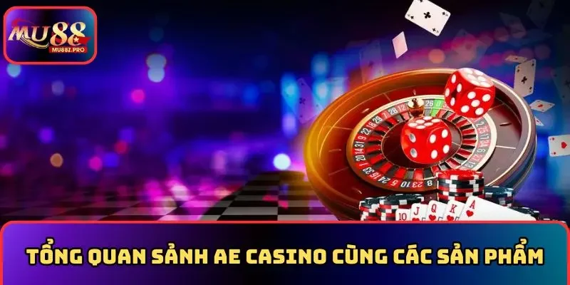 Tổng quan sảnh AE Casino cùng các sản phẩm